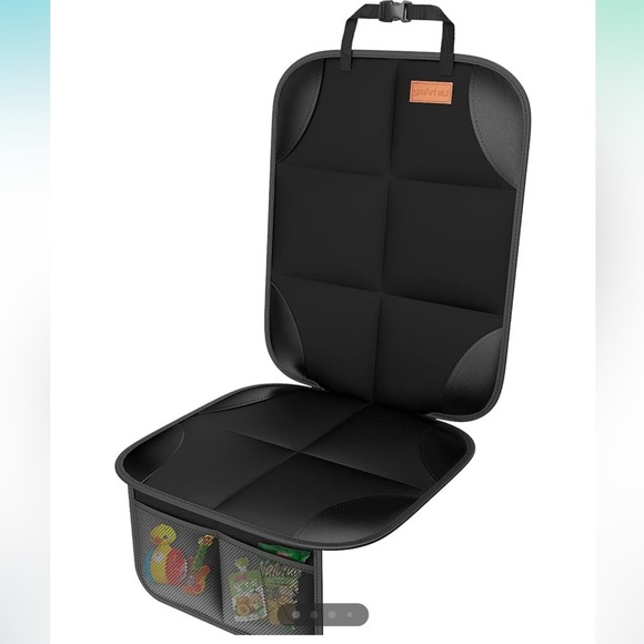 NWT SMART ELF BLACK PADDED CAR SEAT PROTECTOR - Picture 1 of 6